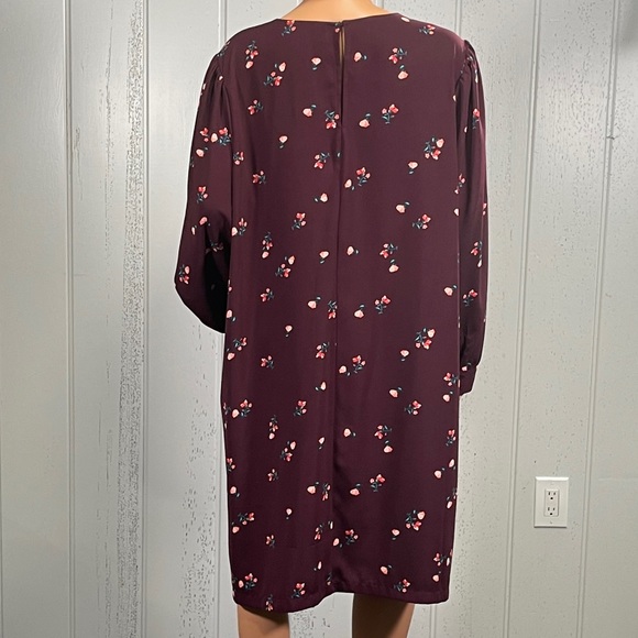 * NWOT  Old Navy Woman’s Maroon Floral Scoop Neck Sz XXL - Picture 6 of 8